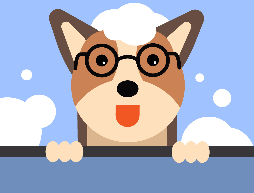 Original OCDIR directory artwork for EveryDog SoCal — not a business photograph