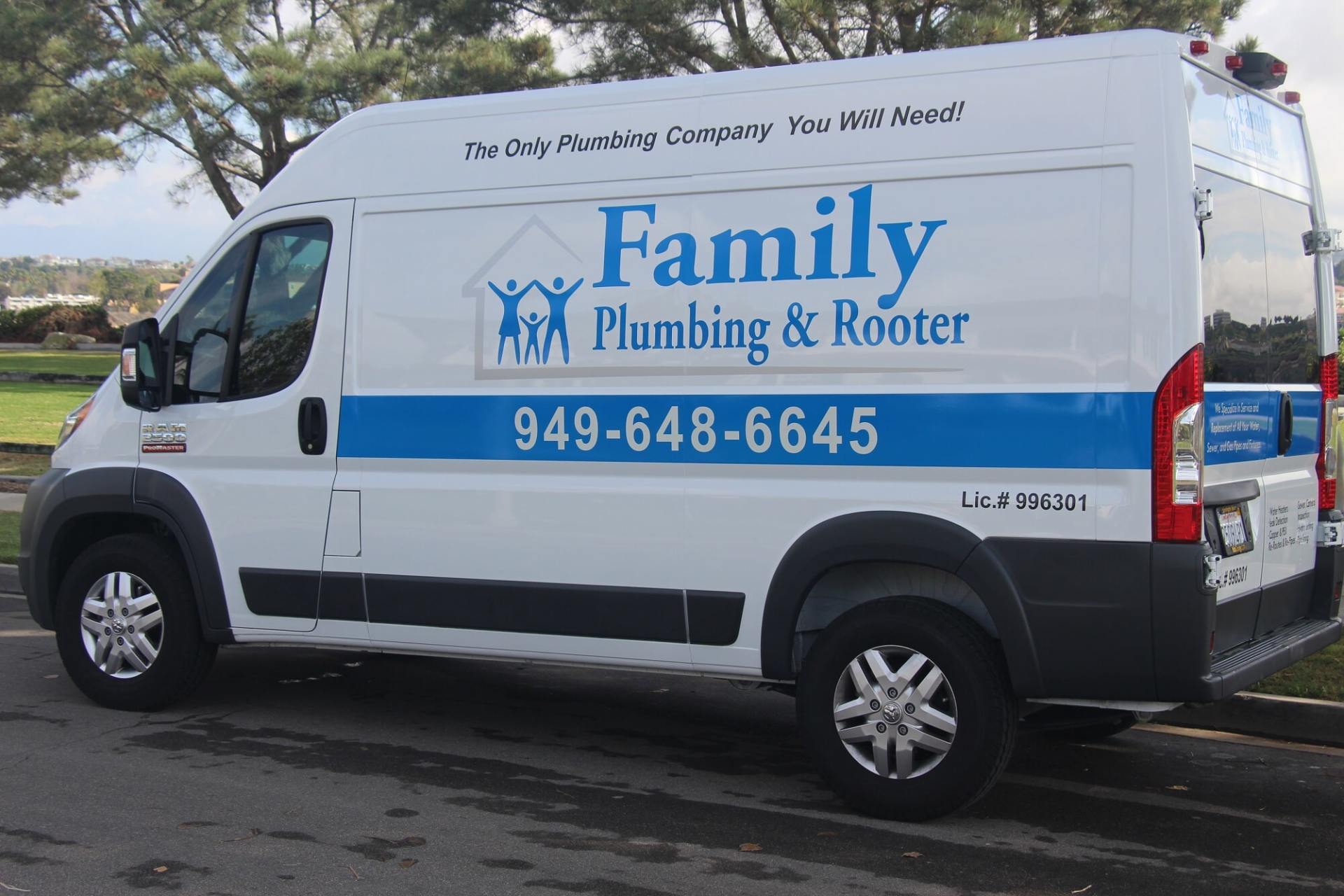 Original OCDIR directory artwork for Family Plumbing & Rooter — not a business photograph