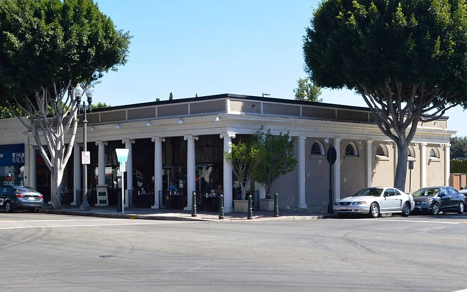 Old Town Tustin streetscape — real photograph